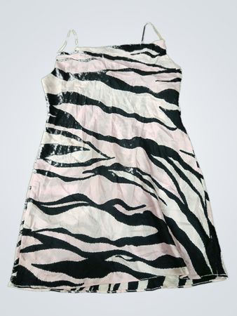 River Island Zebra Print Mini Dress