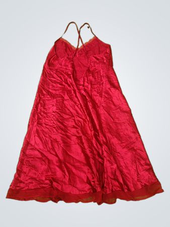 Red Silk Nightgown