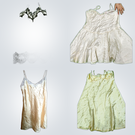 Y2k yellow party dress bundle