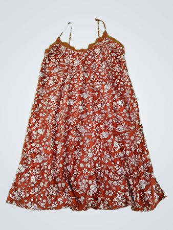 Floral Red Dress