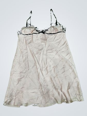 White Lace-Trimmed Chemise