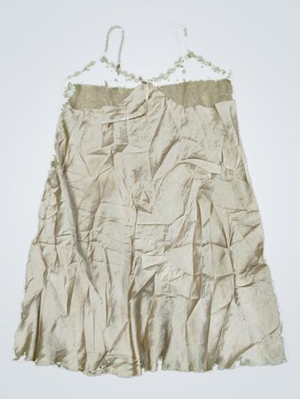 Unbranded Lace Trim Satin Slip Dress