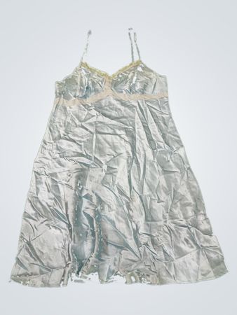 Unbranded Satin Lace Trim Slip Dress
