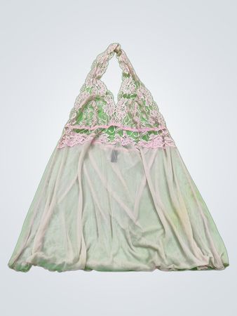 Pink Lace Halter Top
