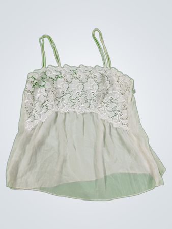 White Lace Trim Camisole