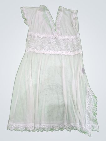 White Lace Trim Chemise