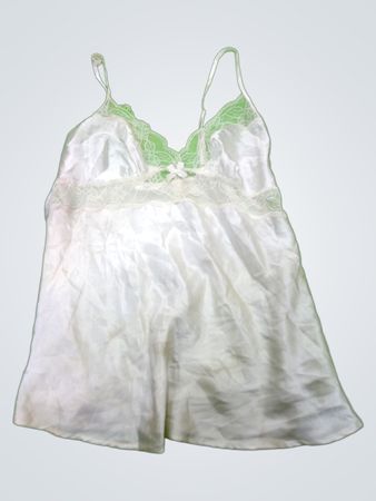 White Lace Trim Chemise