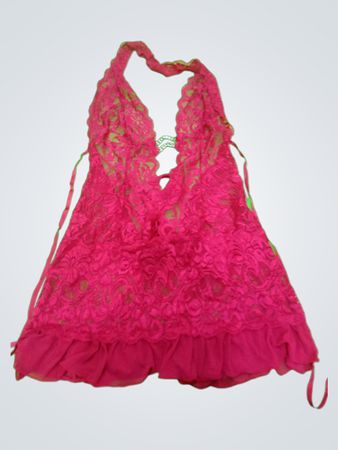Lace Halter Neck Babydoll