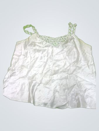 White Lace Trim Top