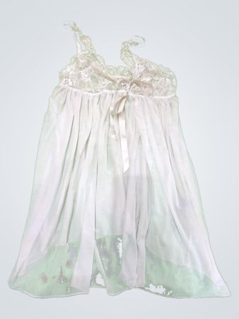 White Lace Trim Chemise