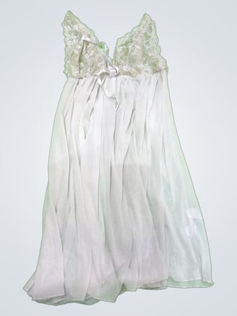 White Lace Trim Chemise