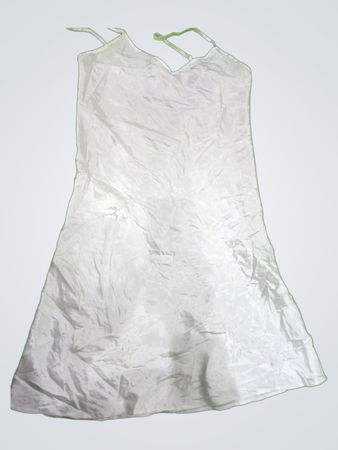 Unbranded White Satin Slip Dress