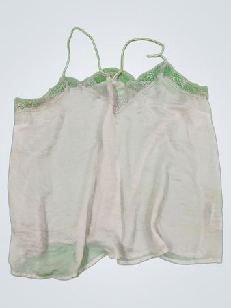 White Camisole with Lace Trim