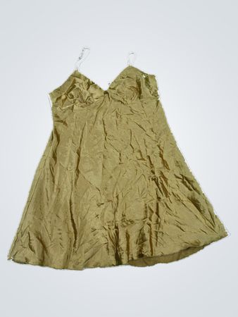 Gold Satin Slip Dress