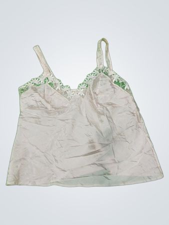 White Lace Trim Camisole