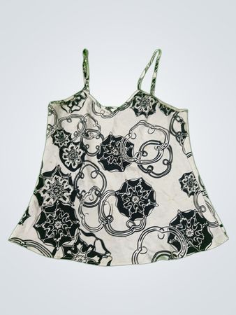 Fiori Piloto Black and White Floral Camisole
