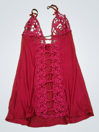 Red Lace Cami Top