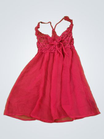 Pink Lace Trim Chemise
