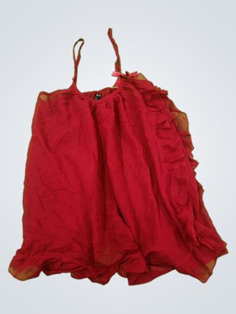 Red Ruffled Camisole