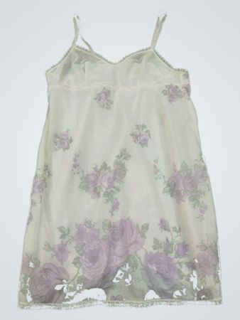 Unbranded White Floral Lace Slip Dress