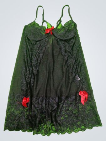 Unbranded Black Lace Babydoll Chemise