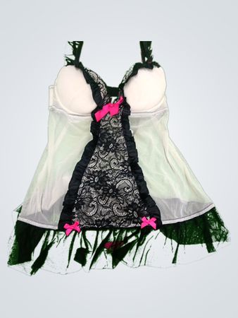 Unbranded White Lace Babydoll Lingerie
