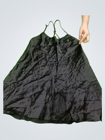 Unbranded Black Polyester Slip Dress
