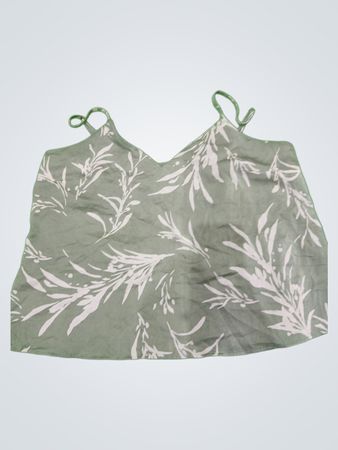 Unbranded Gray Leaf Print Cami Top