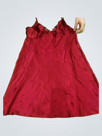 Debenhams Red Satin Slip Dress