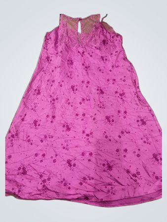 Unbranded Purple Floral Lace Slip Dress