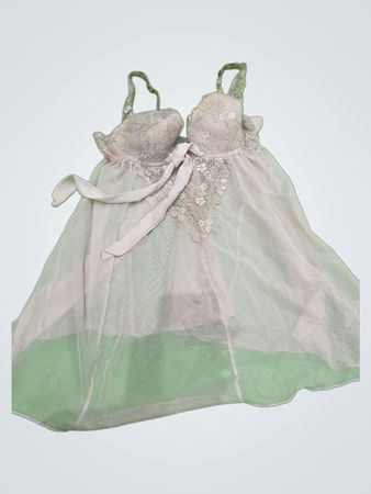 Victoria's Secret White Lace Chemise