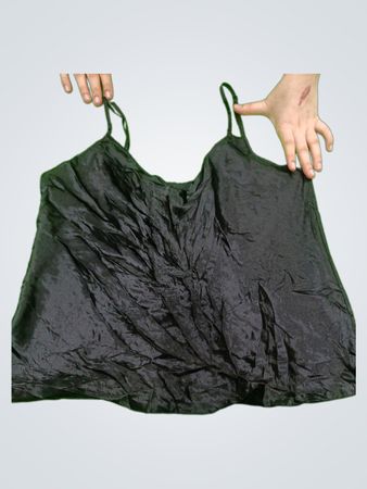 BHS Black Satin Cami Top
