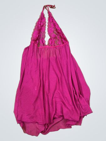 Unbranded Pink Lace Halter Neck Dress