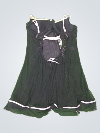 Black Lace-up Dress