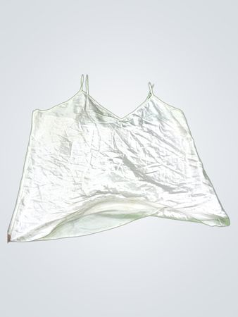 Unbranded White Satin Cami Top