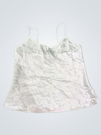 Jones New York White Satin Cami Top