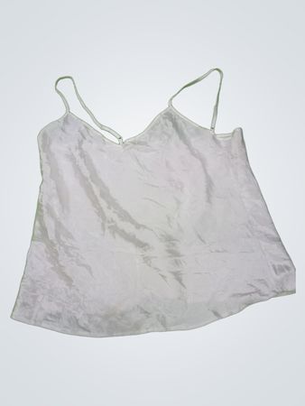 White Satin Cami Top