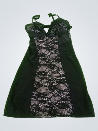 Unbranded Black Lace Mini Dress