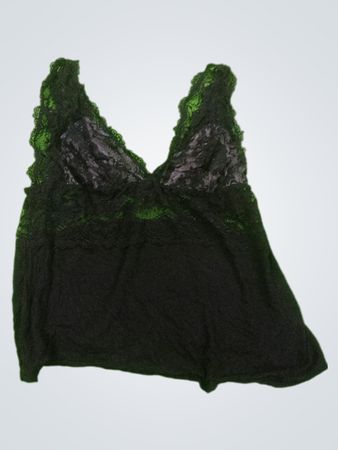 Black Lace Trim Camisole