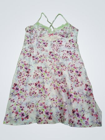 Unbranded Floral Lace Trim Slip Dress