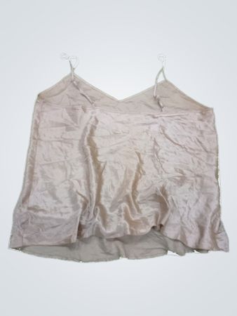 Beige Satin Cami Top