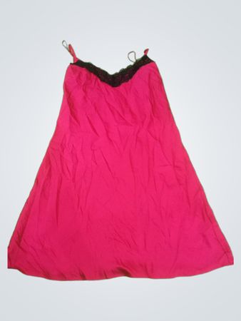 George Pink Lace Trim Slip Dress