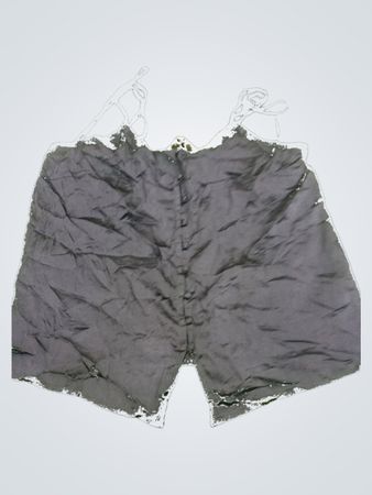 Secret Possession Gray Satin Cami Top