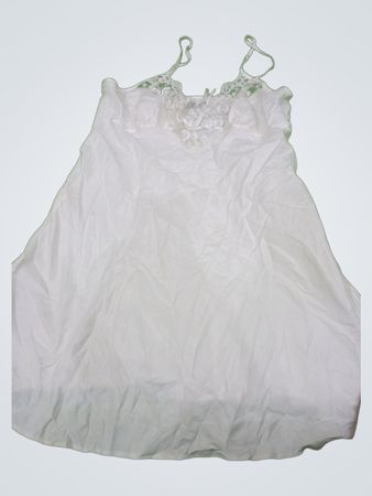 White Lace Trim Camisole Dress