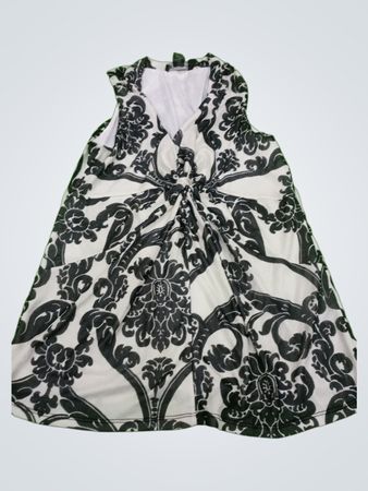 INC International Concepts Black and White Floral Dress