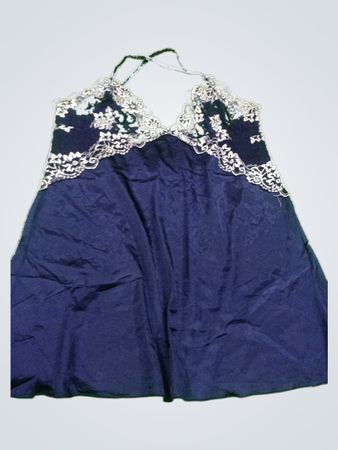 Blue Lace Trim Nightgown