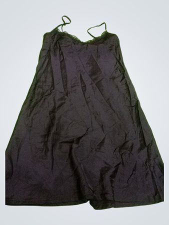 Marks & Spencer Black Lace Trim Slip Dress