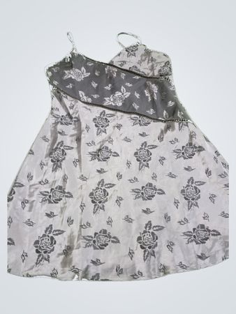 Gray Floral Dress