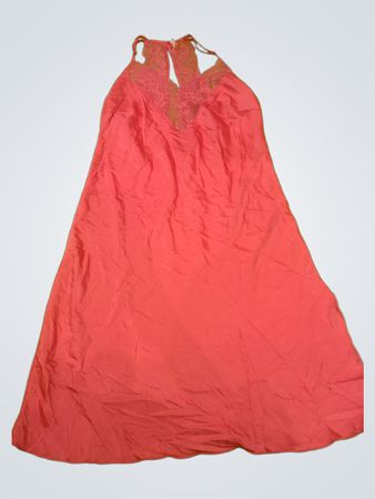 Pink Lace Halter Dress