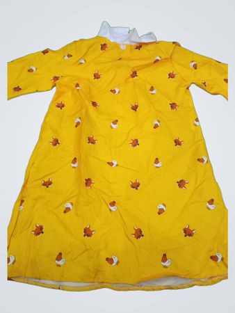Yellow Fox Print Dress